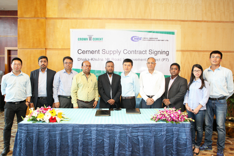 Crown Cement signs deal with China Harbour Engineering Co